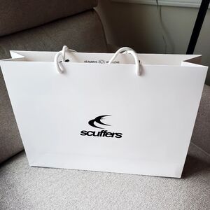 Scuffers White Paper Shopping Bag